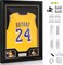 Jersey Frame Display Case, Large Clear Acrylic Shadow Box with UV Protection for Baseball Basketball Football Soccer Hockey shirts, Wall Mount Wooden Showcase, Idea Gift for Sports fans, 1 pack
